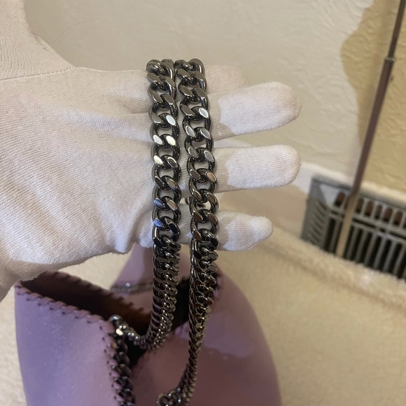 STELLA MCARTNEY Falabella reversible fold over purple tote - Picture 3 of 14